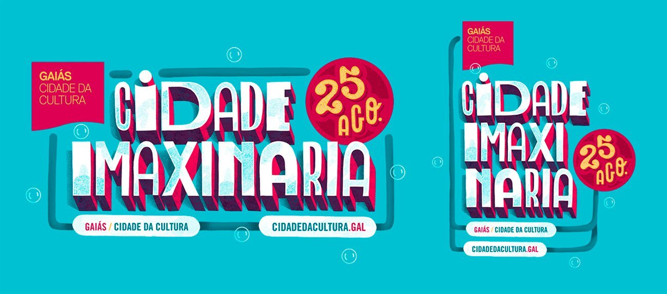 Lettering for Cidade Imaxianria 2018 by Sr.Reny