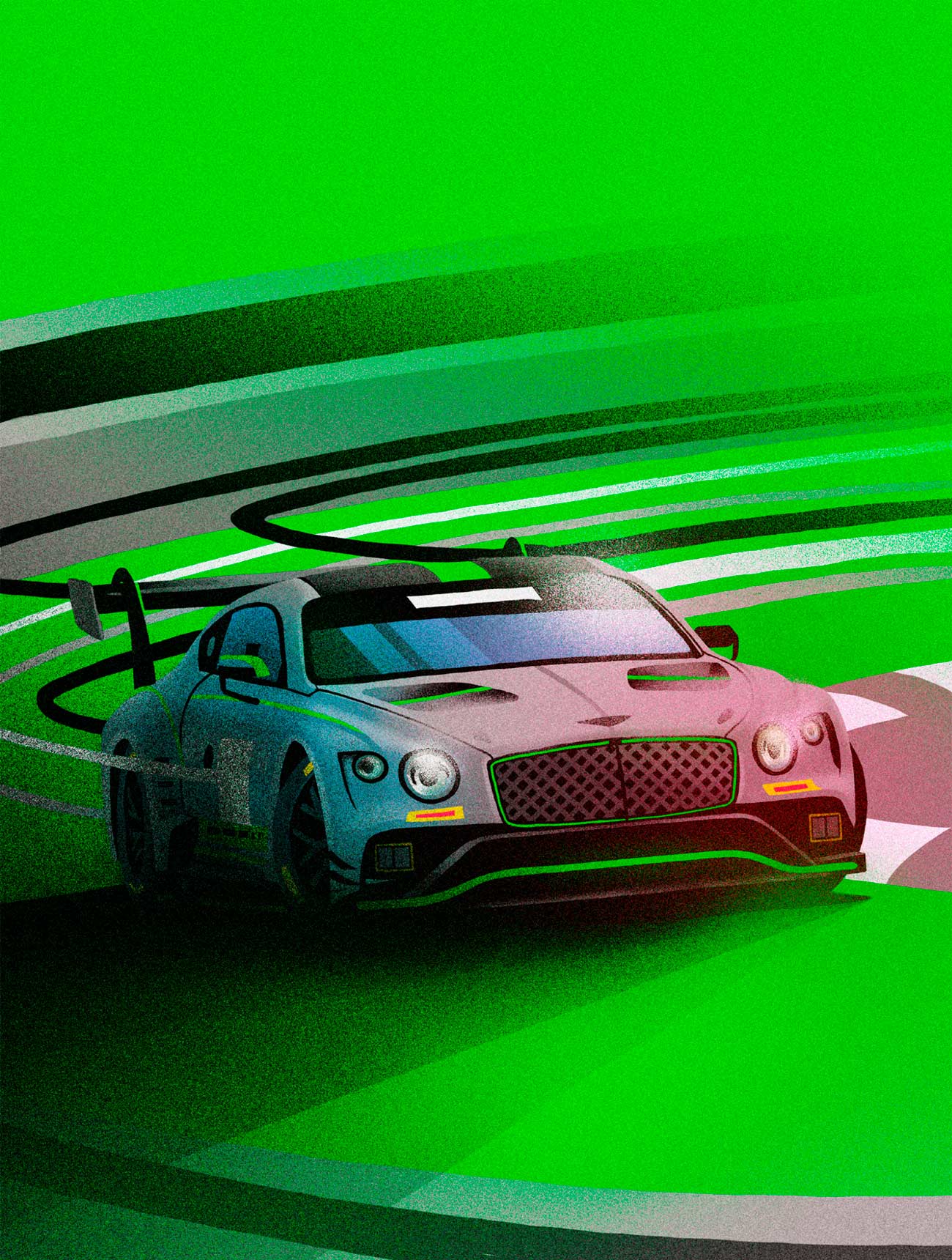 Illustration Bentley GT3 by Sr.Reny
