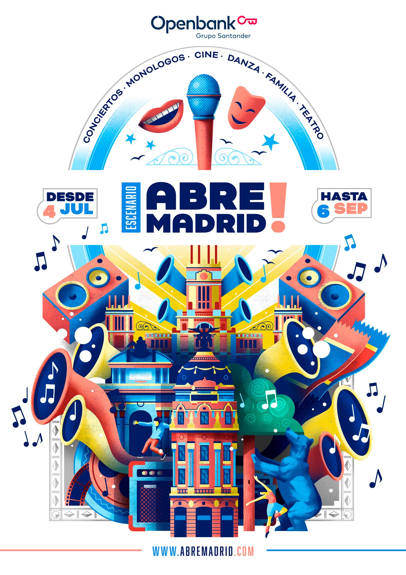 Poster design for Abre Madrid by Sr.Reny